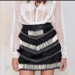 Nasty Gal Easy Rider Leather Skirt